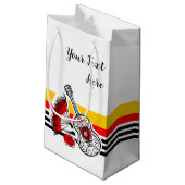 スペインのおストライプ土産クラシック文字小 スモールペーパーバッグ (裏面アングル)