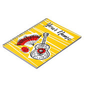 スペインのお土産の名前のノートブック ノートブック (左側)