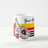 スペインのお土産クラシックストライプ名mag コーヒーマグカップ (中央)