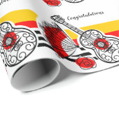 スペインのお土産クラシックストライプ祝い ラッピングペーパー (ロールコーナー)