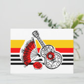 スペインのお土産クラシックストライプ 招待状 (スタンド正面)