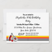 スペインのお土産クラシックストライプ 招待状 (裏面)