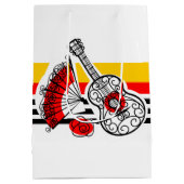 スペインのお土産クラシック用ストライプ培地 ミディアムペーパーバッグ (裏面)