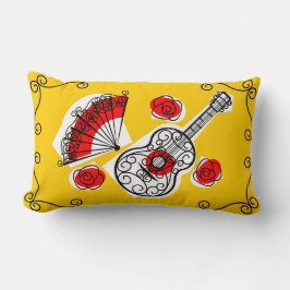 スペインのお土産コーナーストライプの腰部 ランバークッション