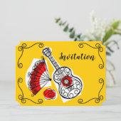 スペインのお土産コーナー招待状水平 招待状 (スタンド正面)