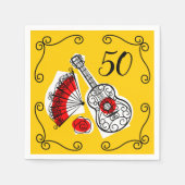 スペインのお土産コーナー50エイジ紙ナプキン スタンダードカクテルナプキン (正面)