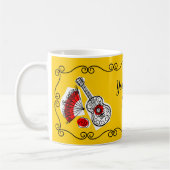 スペインのお土産コーナーDuo文字mag コーヒーマグカップ (左)