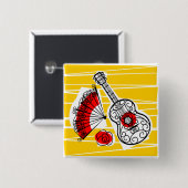 スペインのお土産ボタン 缶バッジ (正面&裏面)