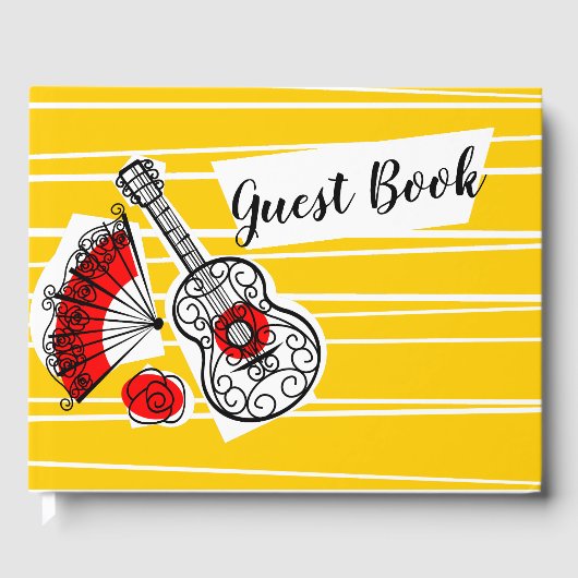 スペインのお土産文字ゲストブック ゲストブック (正面)