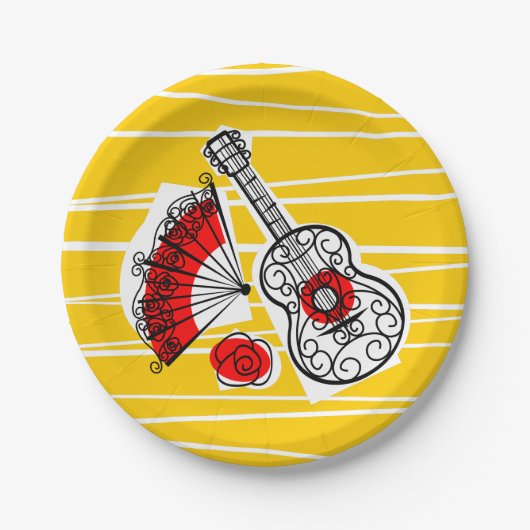 スペインのお土産紙プレート ペーパープレート (正面)