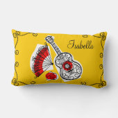 スペインのお土産「名前」コーナー枕の腰掛け ランバークッション (裏面)