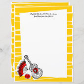 スペインのお縁ど土産ストライプ文字8.5 x 11 (正面/裏面)