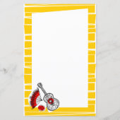 スペインのお縁ど土産ストライプ紙5.5x 8.5 (裏面)