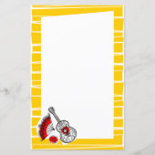 スペインのお縁ど土産ストライプ紙5.5x 8.5 (正面)