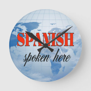 スペインのこの曇り話地 ラウンド壁時計