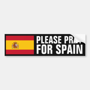スペインのために祈って下さい バンパーステッカー
