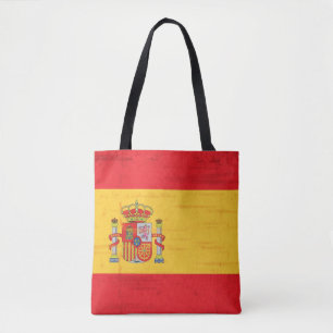 スペインのでグランジな旗 トートバッグ