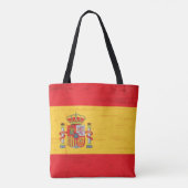 スペインのでグランジな旗 トートバッグ (裏面)