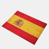 スペインのでグランジな旗 ドアマット (アングル)