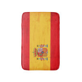 スペインのでグランジな旗 バスマット (正面縦)