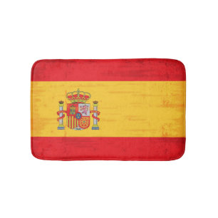 スペインのでグランジな旗 バスマット