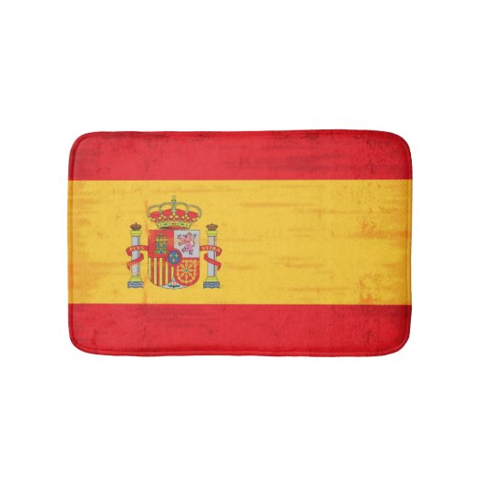 スペインのでグランジな旗 バスマット (正面)