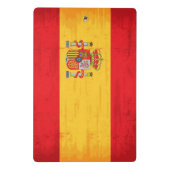 スペインのでグランジな旗 ミニクリップボード (裏面)