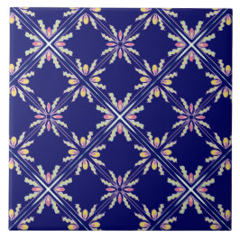 スペインので地中海のなスタイルの藍色 タイル