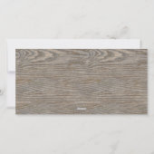 スペインので素朴な木製のトナカイのベージュNavidadの写真 シーズンカード (裏面)