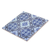 スペインので青及び白い陶磁器の写真のタイル タイル (側面)