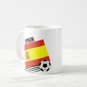 スペインのなサッカーチーム コーヒーマグカップ (正面左)