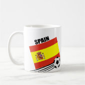 スペインのなサッカーチーム コーヒーマグカップ (左)