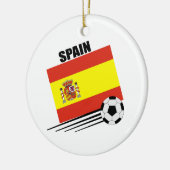 スペインのなサッカーチーム セラミックオーナメント (左)