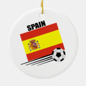 スペインのなサッカーチーム セラミックオーナメント (裏面)
