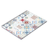 スペインのなタイルのパーソナライズなジャーナル ノートブック (左側)