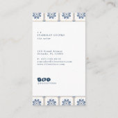 スペインのなタイルの名刺 名刺 (裏面)