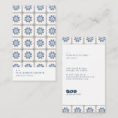 スペインのなタイルの名刺 名刺 (正面/裏面)