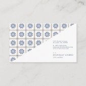 スペインのなタイルの名刺 名刺 (裏面)