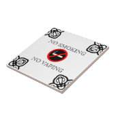 スペインのなタイルの禁煙の印 タイル (側面)