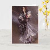 スペインのなダンサーの挨拶状 カード (黄色い花)