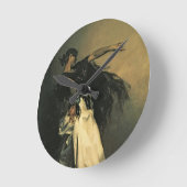 スペインのなダンサー ラウンド壁時計 (傾斜)