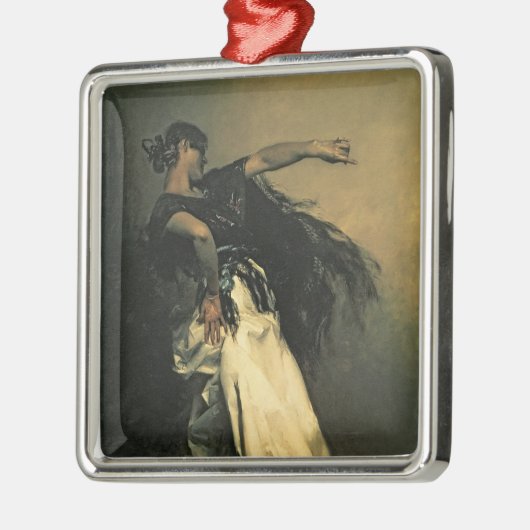 スペインのなダンサー、「El Jaleo」のための勉強、1882年 メタルオーナメント (左)