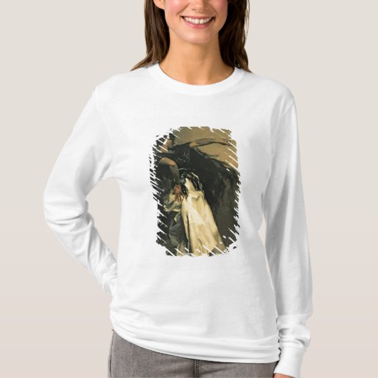 スペインのなダンサー、「El Jaleo」のための勉強、1882年 Tシャツ (正面)