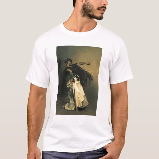 スペインのなダンサー、「El Jaleo」のための勉強、1882年 Tシャツ (正面)
