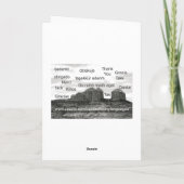 スペインのなバースデー・カード カード (裏面)