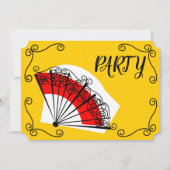 スペインのなファンのコーナーによっては横がパーティを楽しみます 招待状 (正面)