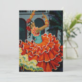 スペインのなフラメンコのダンサーの招待状 招待状 (スタンド正面)