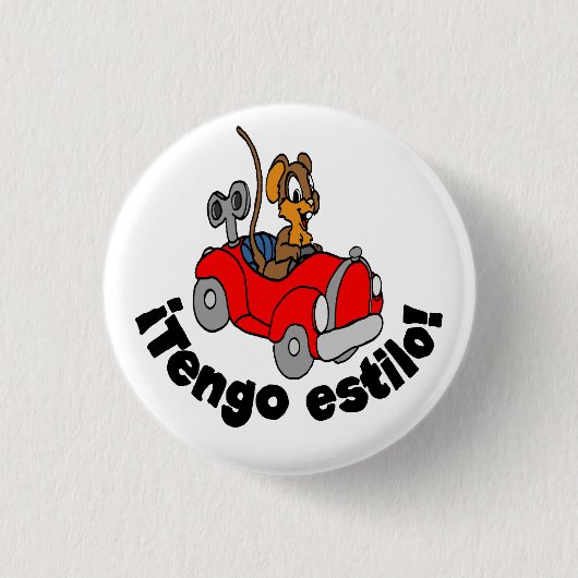 スペインのなボタン- "¡のTengoのestilo! " 缶バッジ (正面)