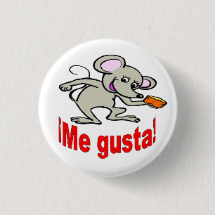 スペインのなボタン- "¡私gusta! " 缶バッジ