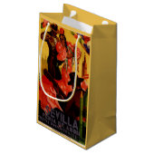 スペインのなヴィンテージのフラメンコのダンサー スモールペーパーバッグ (裏面アングル)